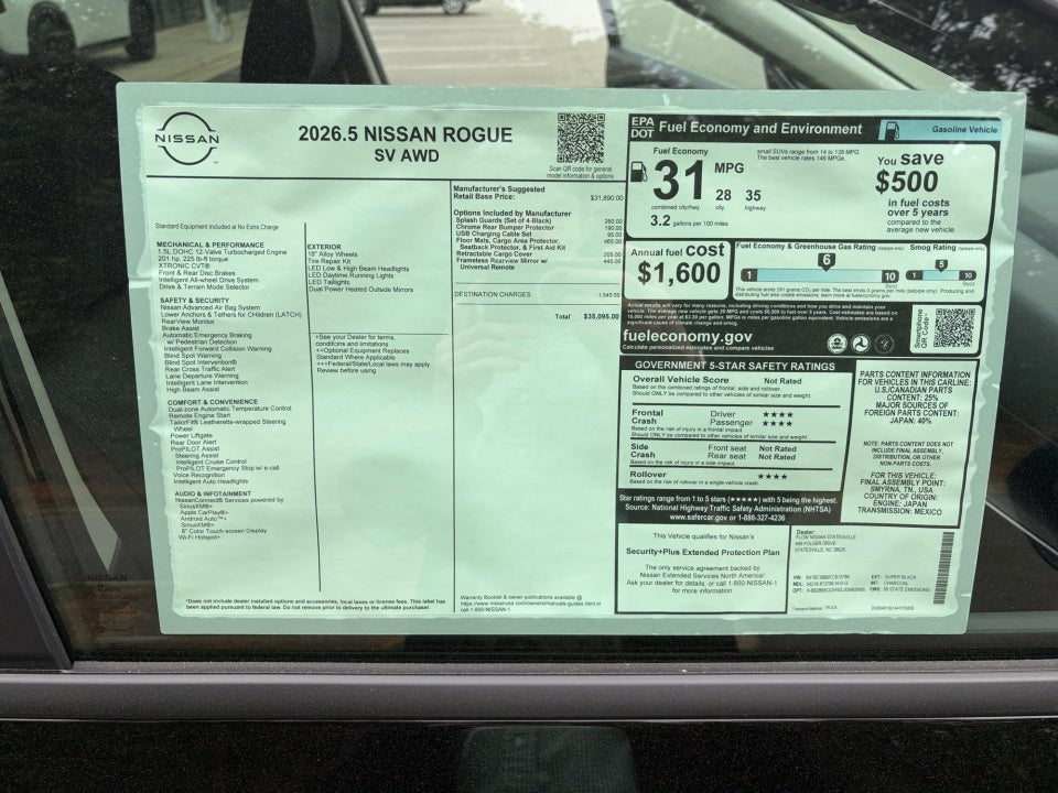 2026 Nissan Rogue SV