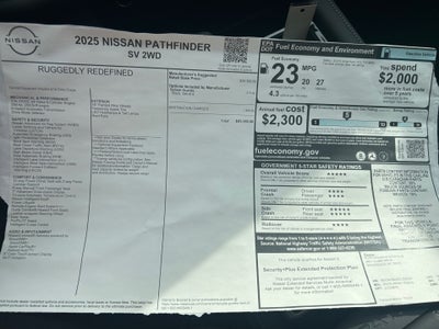 2025 Nissan Pathfinder SV FWD