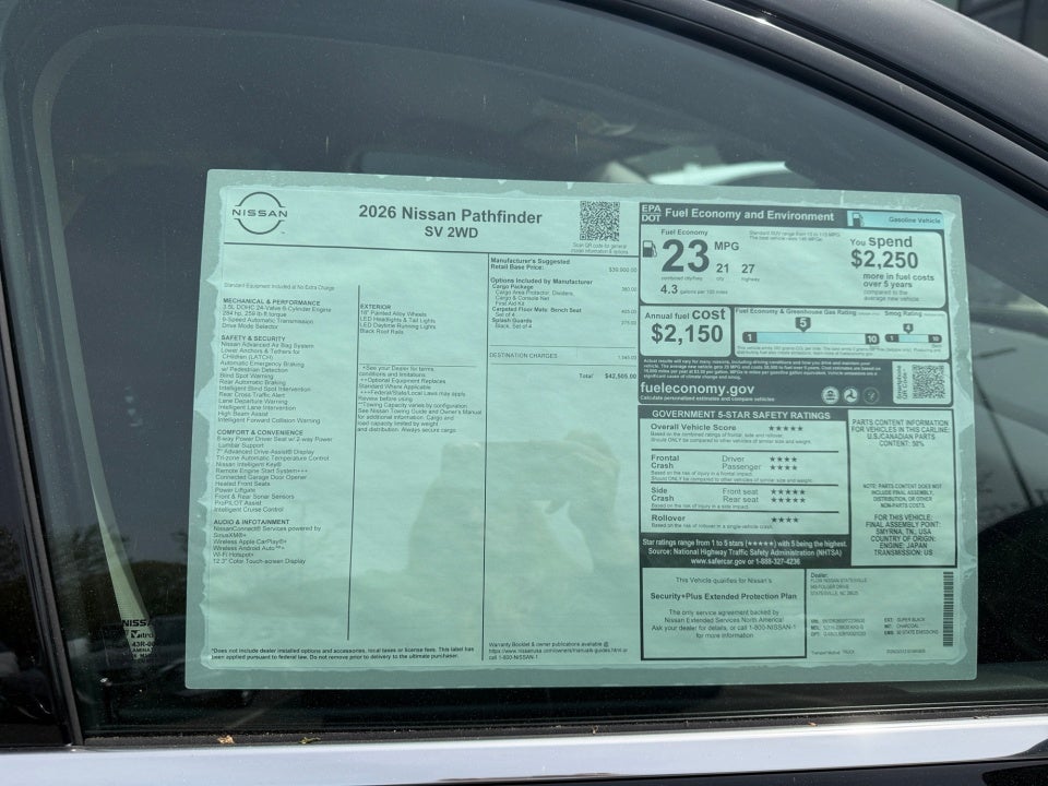 2026 Nissan Pathfinder SV