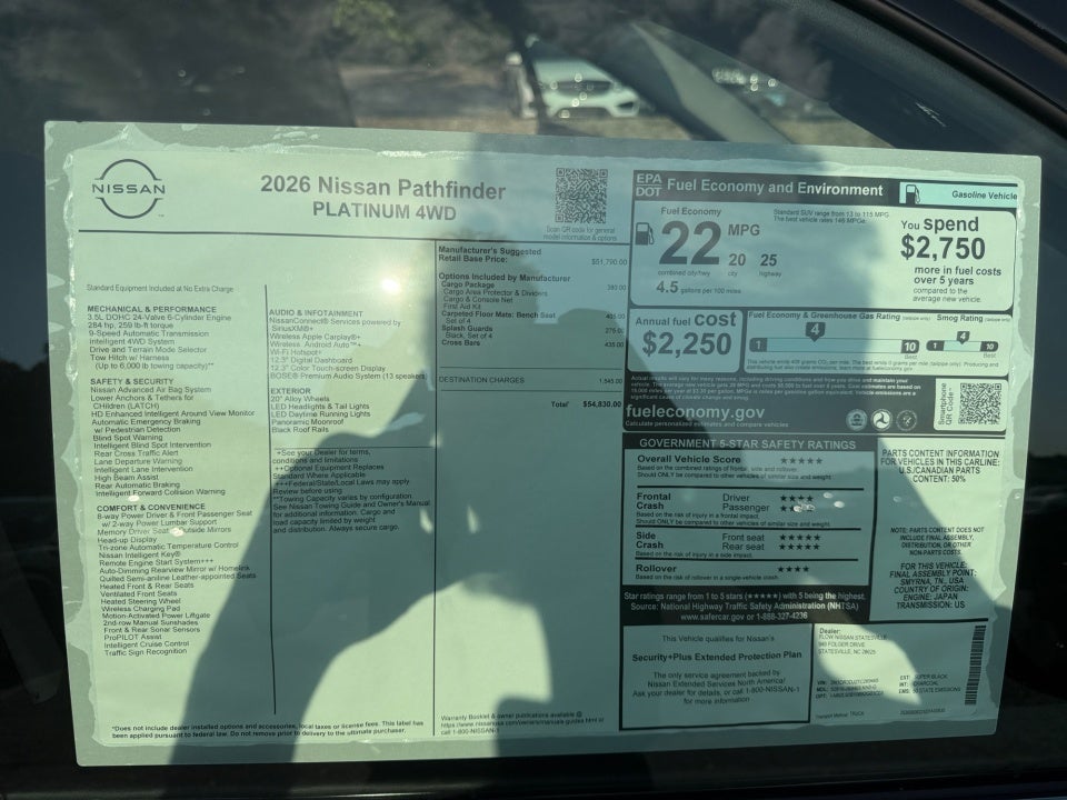 2026 Nissan Pathfinder Platinum