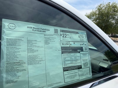 2026 Nissan Pathfinder Platinum