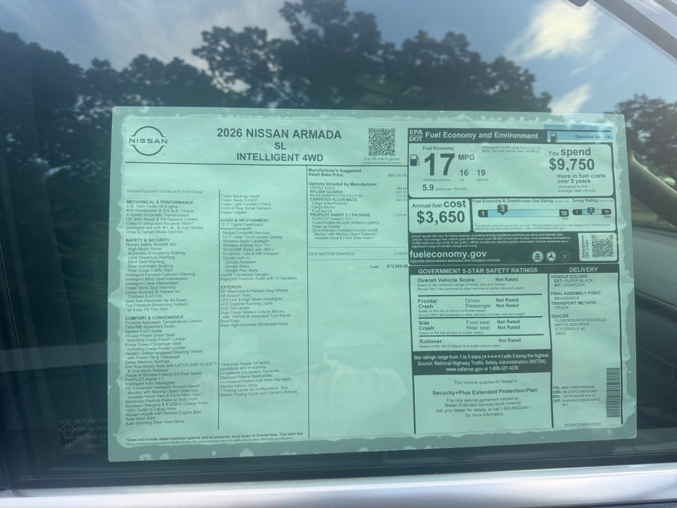 2026 Nissan Armada SL