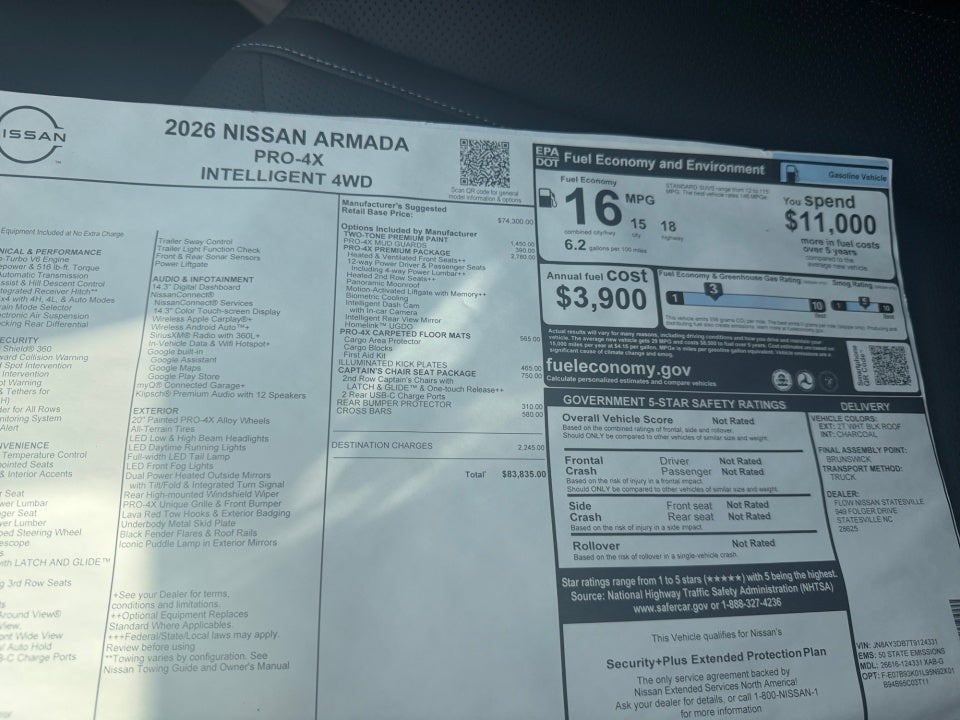2026 Nissan Armada PRO-4X