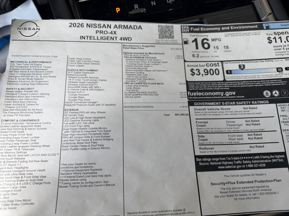 2026 Nissan Armada PRO-4X