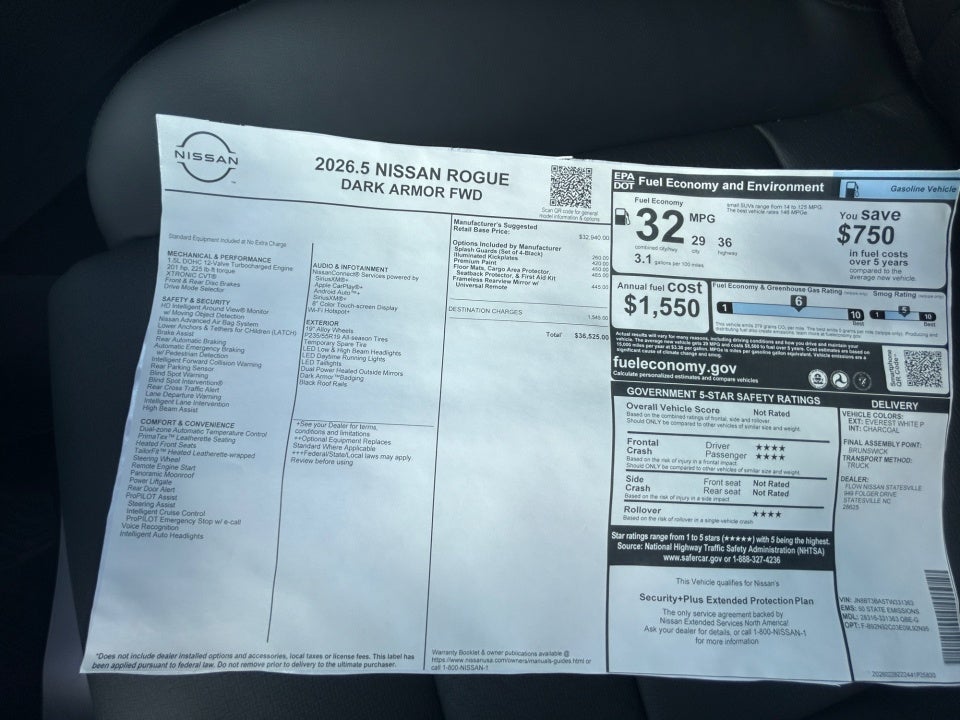 2026 Nissan Rogue Dark Armor