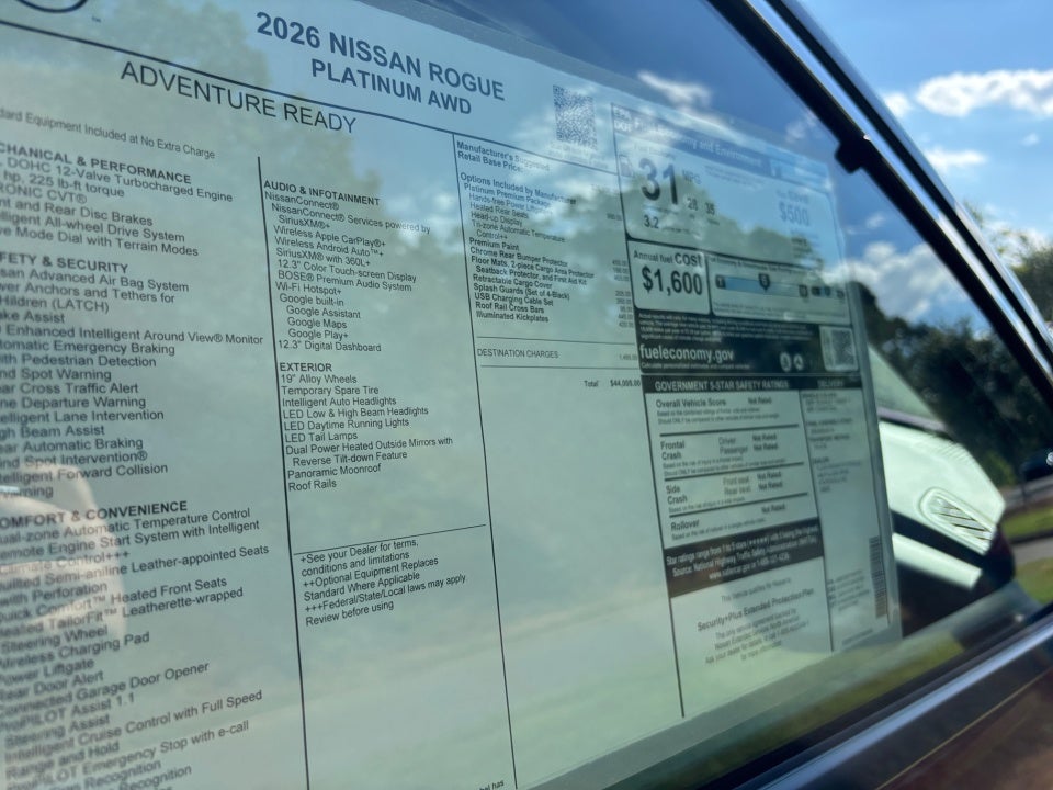 2026 Nissan Rogue Platinum