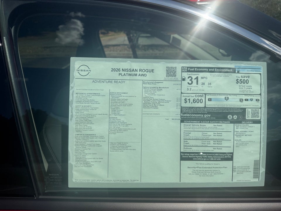 2026 Nissan Rogue Platinum