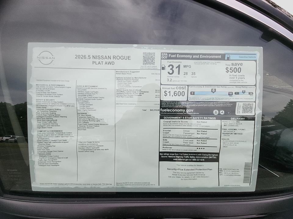 2026 Nissan Rogue Platinum
