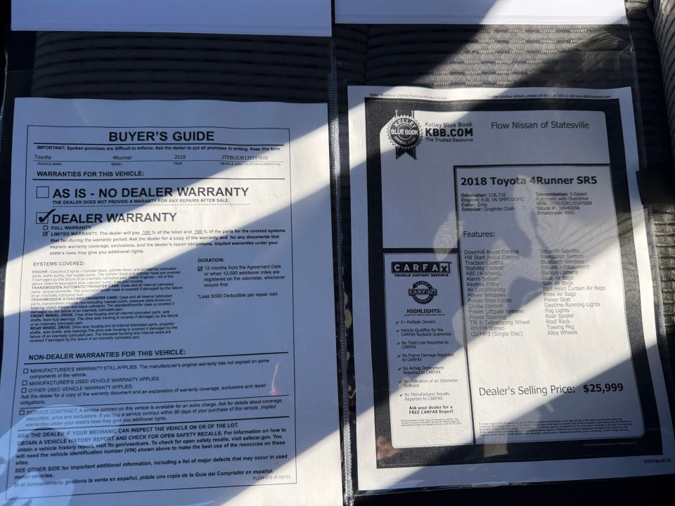 2018 Toyota 4Runner SR5