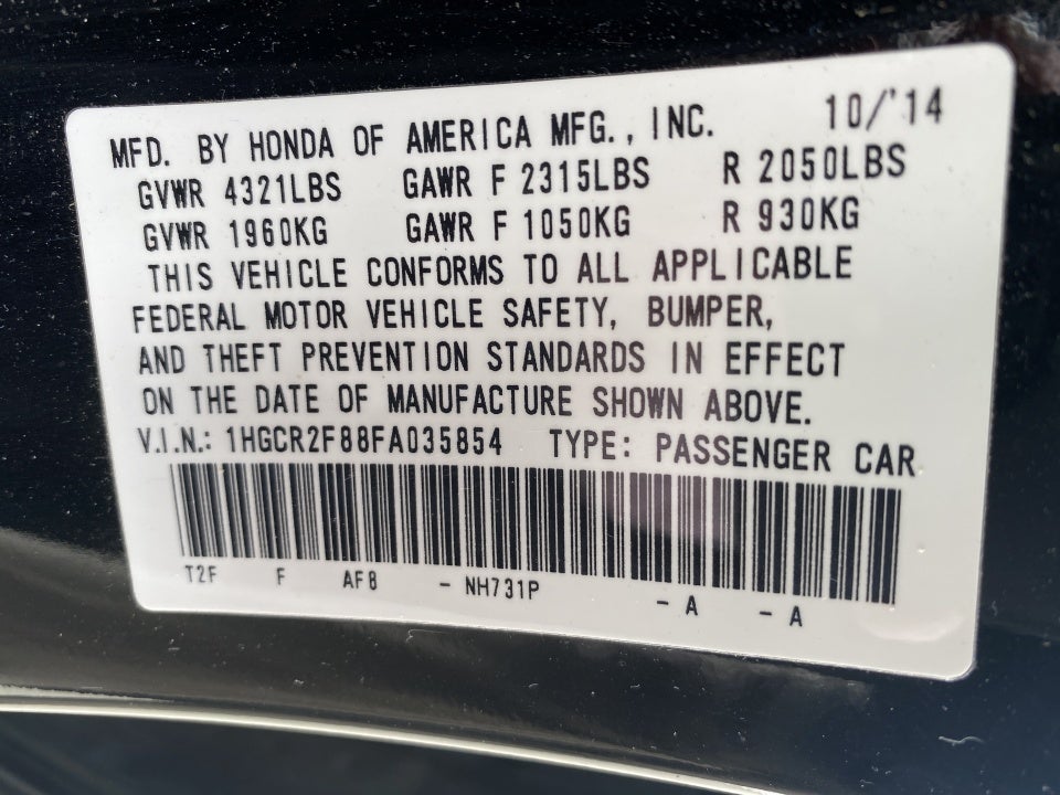 2015 Honda Accord EX-L