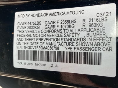 2021 Honda Accord Sport