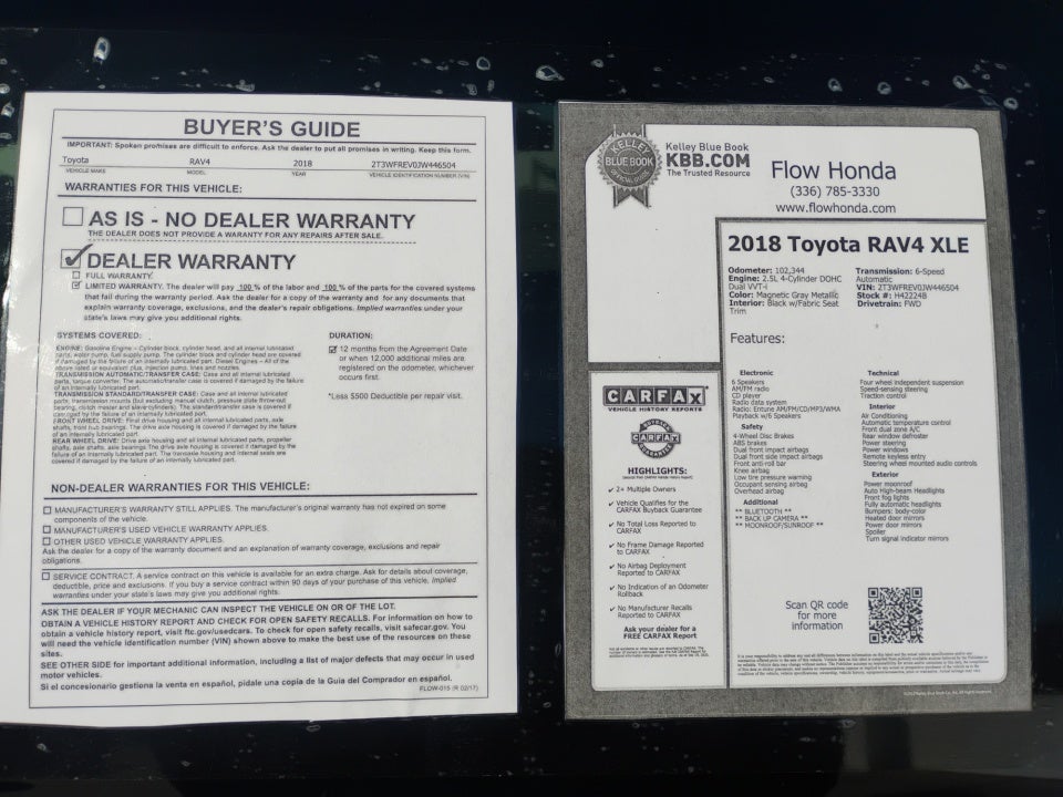 2018 Toyota RAV4 XLE