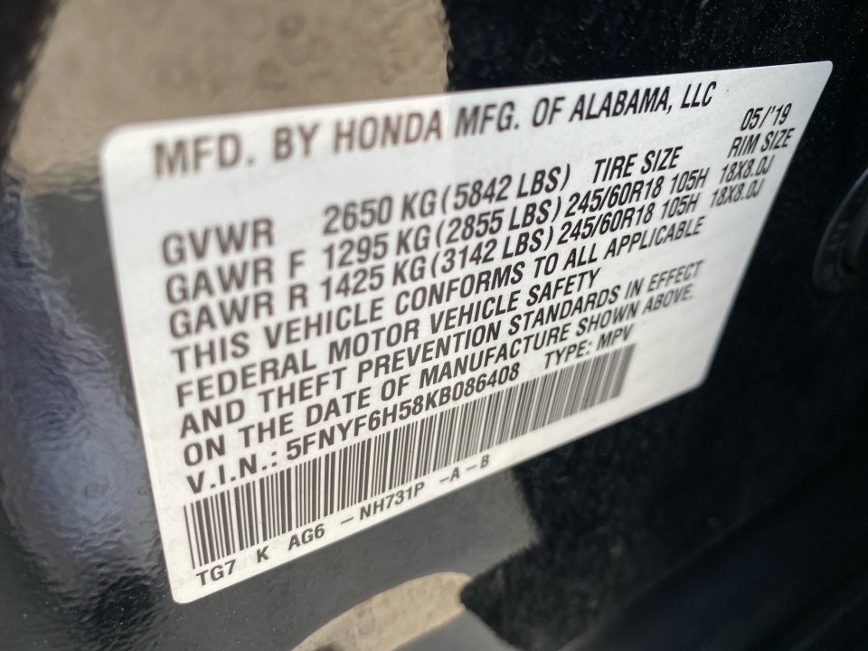 2019 Honda Pilot EX-L