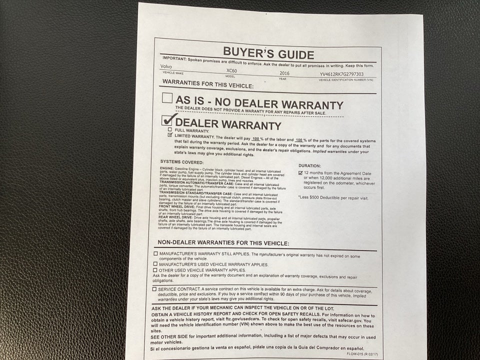 2016 Volvo XC60 T5 Premier