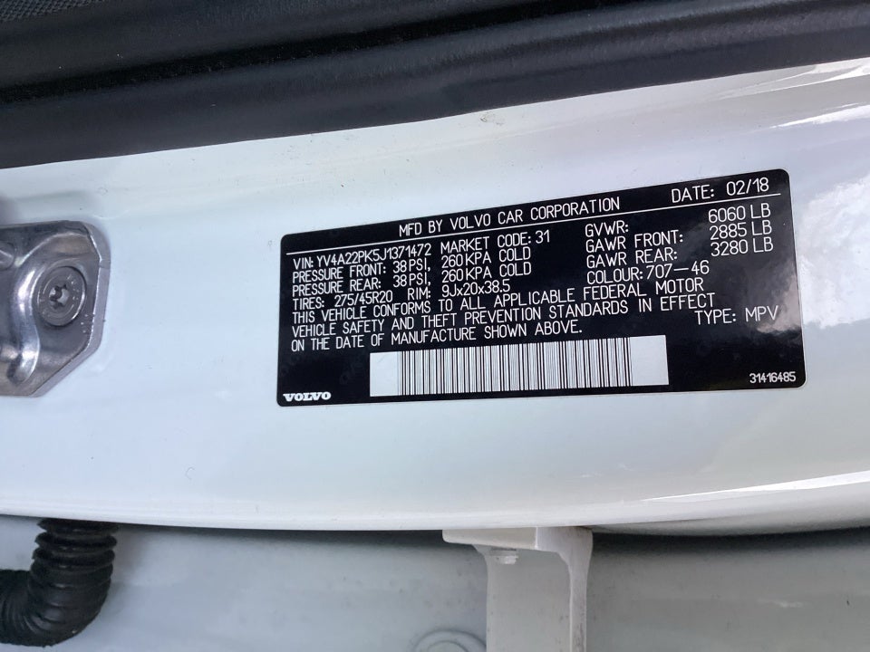 2018 Volvo XC90 T6 Momentum