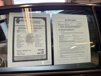 2023 Honda Accord Hybrid EX-L