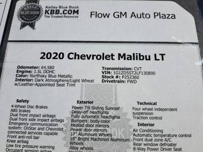 2020 Chevrolet Malibu FWD LT