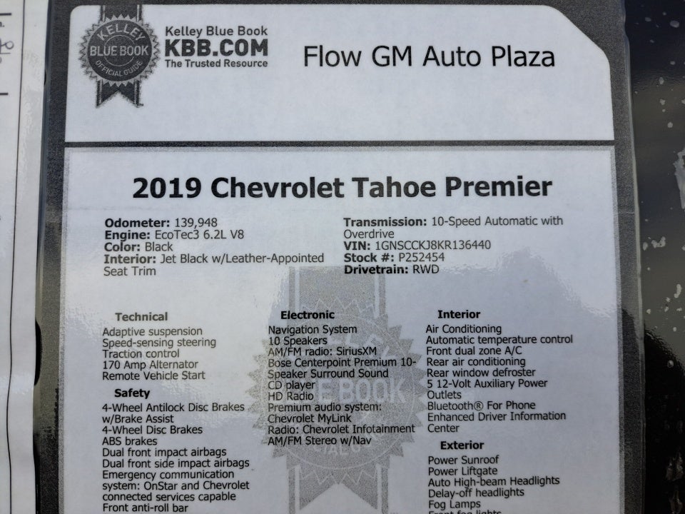2019 Chevrolet Tahoe Premier