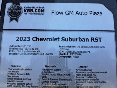 2023 Chevrolet Suburban 4WD RST