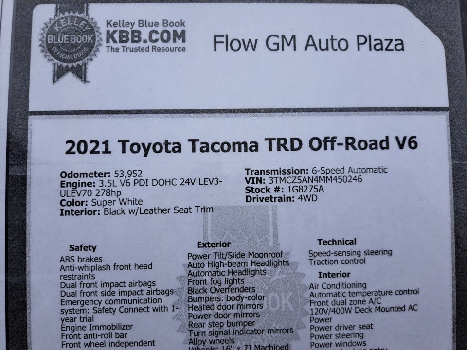 2021 Toyota Tacoma TRD Off-Road