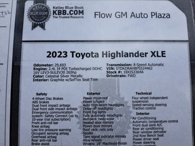 2023 Toyota Highlander XLE