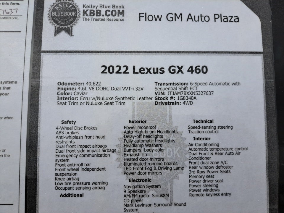 2022 Lexus GX 460 GX 460 Premium