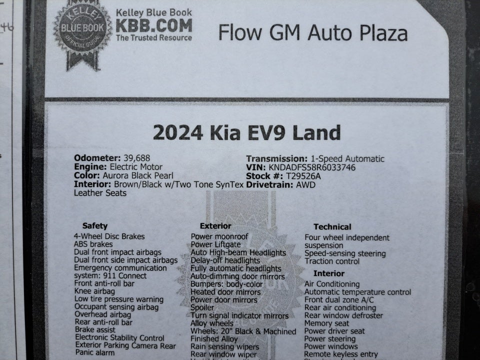 2024 Kia EV9 Land
