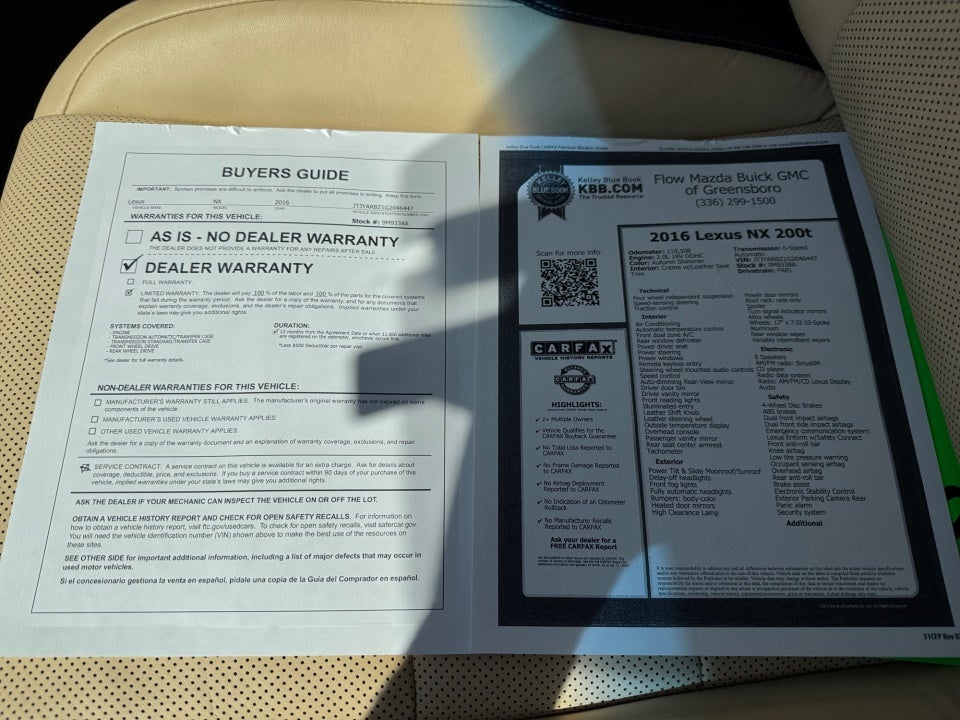 2016 Lexus NX 200t 200t