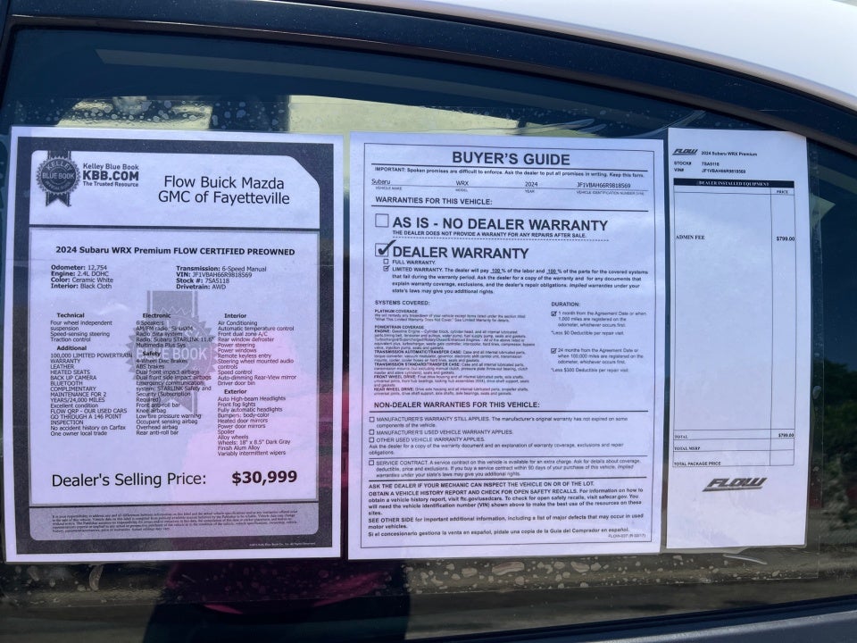 2024 Subaru WRX Premium