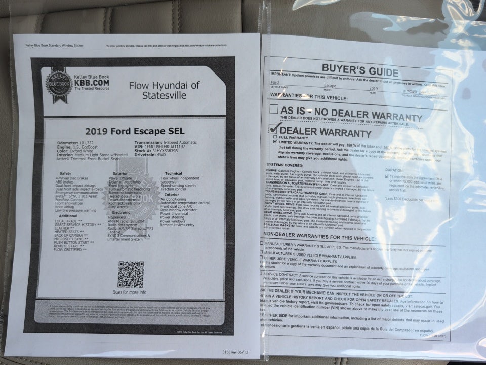 2019 Ford Escape SEL
