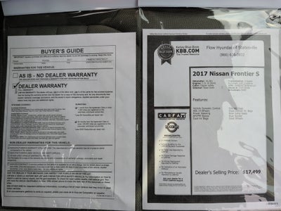 2017 Nissan Frontier S