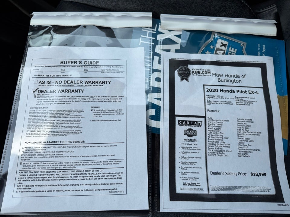 2020 Honda Pilot AWD EX-L