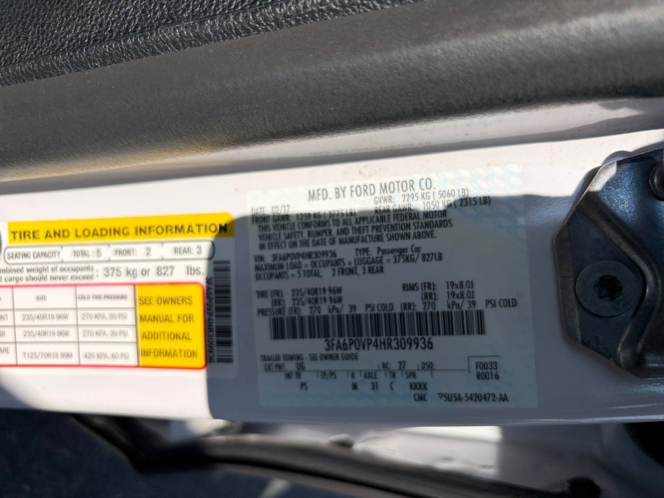 2017 Ford Fusion Sport