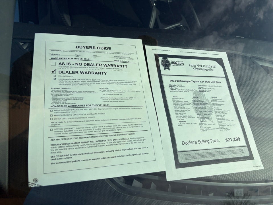 2022 Volkswagen Tiguan 2.0T SE R-Line Black