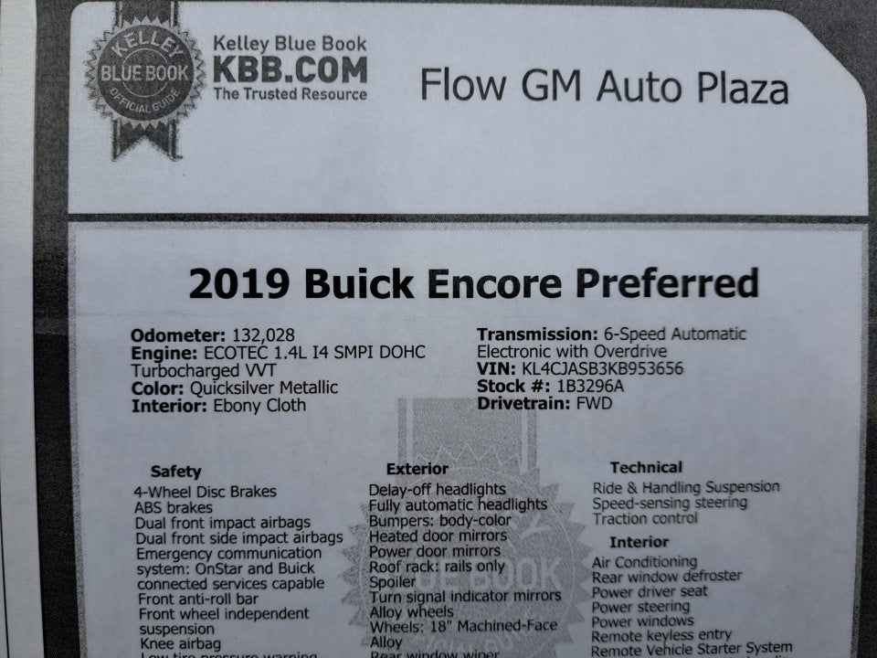2019 Buick Encore FWD Preferred