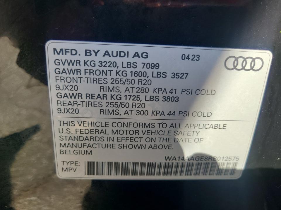 2024 Audi Q8 e-tron Premium