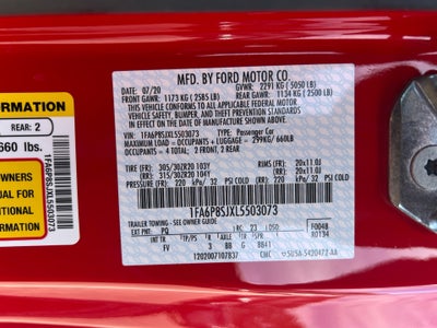 2020 Ford Mustang Shelby GT500 Fastback