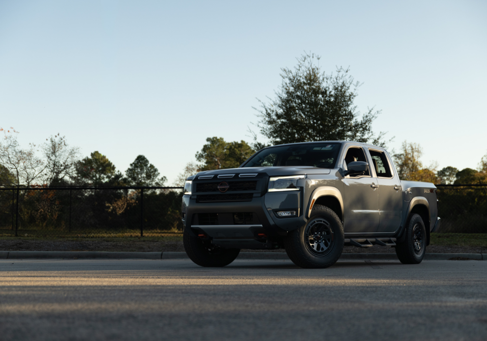 2026 Nissan Frontier for sale at Flow Nissan of Fayetteville, shown in an outdoor setting
