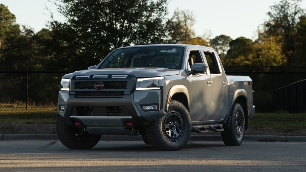 2026 Nissan Frontier for sale at Flow Nissan of Fayetteville, shown in an outdoor setting