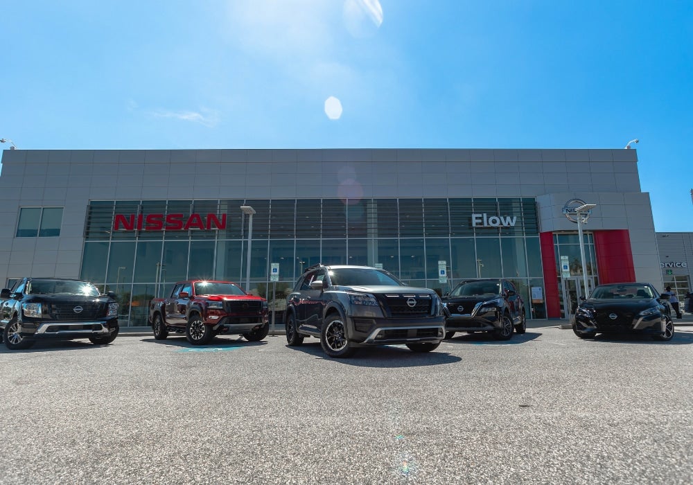 Flow Nissan of Fayetteville dealership exterior
