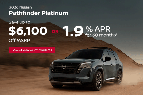 2026 Nissan Pathfinder Platinum $6100 Off MSRP