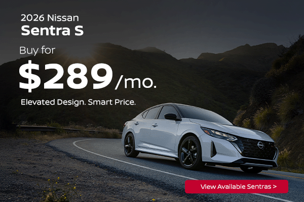 2026 Nissan Sentra S $289/month
