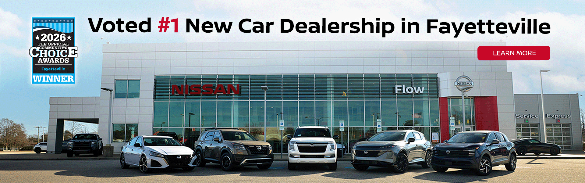Voted #1 New Car Dealership in Fayetteville