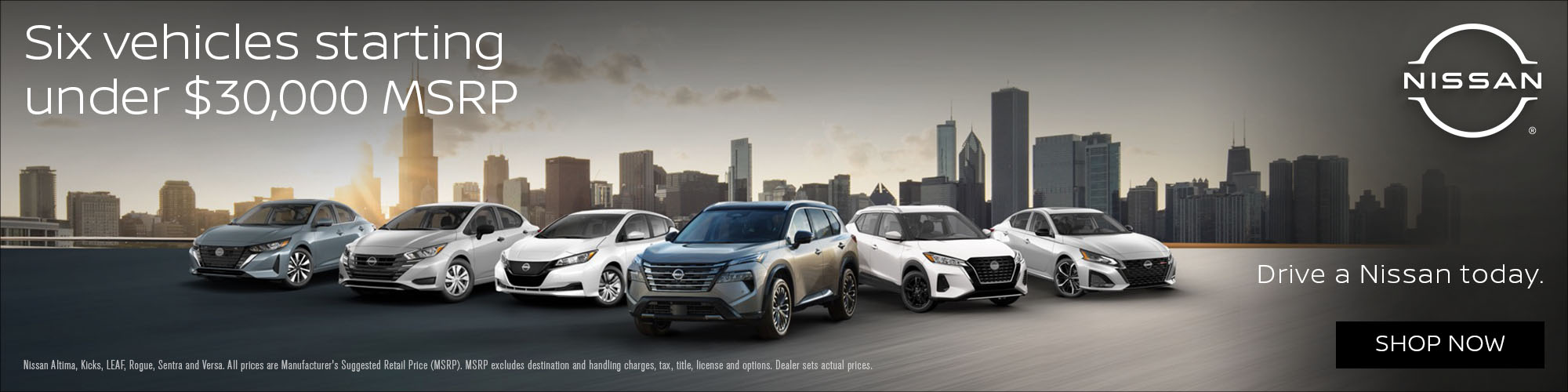 vehicles Starting under $30,000 at Flow Nissan of Fayetteville in Fayetteville NC