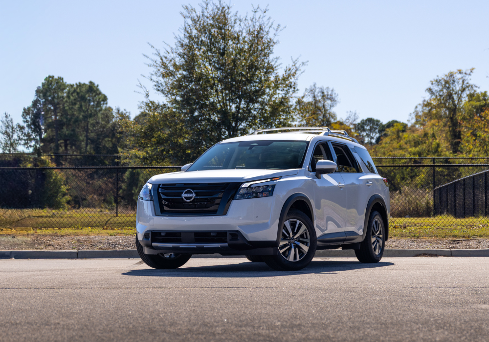 2026 Nissan Pathfinder for sale at Flow Nissan of Fayetteville shown in an outdoor setting
